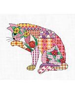 Heritage Crafts borduurpakket patchwork kat 1965A telpatroon