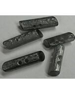 Houtje touwtje knoop grijzig met een glans in diverse lengtes.