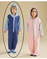 Phildar kinder onesie breien van Phil Baby doll & Phil Coton 3 (229, M26a) blauwe variant