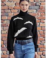 Phildar dames trui breien van Phil Merino's 3,5 & Pur Angora (233, M3)