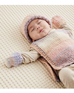 Phildar baby muts, wanten & borstlapje breien van Phil Colorful