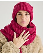 Phildar dames muts & sjaal breien Phil Merino's 3,5 (234, M2a)