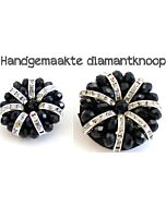 Diamantknopen met de handgemaakt zwart. 
