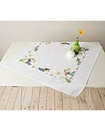 Borduurpakket tafelkleedje paashazen voorbedrukt spansteek van Rico 