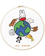 Geboortetegel Nijntje en de wereld: Tess van dick bruna 276-054