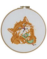 Pako borduurpakket poes met muisje 289.011 voorbedrukt excl. borduurring