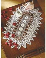 Haakpakket ovaal kleedje van bloemenvorm van DMC