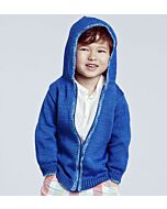 Breipakket stoer jongens vest met rits en capuchon van Phildar