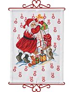 Permin borduurpakket Adventskalender Cadeau Service 34-1518 telpatroon