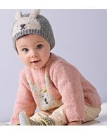 Phildar breipakket baby truitje met een konijntje om te breien.