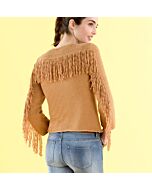 Phildar dames vest met franjes van Phil Madrague