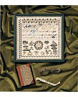 Permin borduurpakket Merklap Biedermeier - Alfabet 39-7175