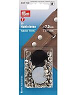 Prym holle nieten voor materiaaldikte 3-4 mm, 7.5mm zilver 20 stuks