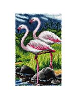 Orchidea smyrnapakket knoopkleed flamingo's 4233 voorbedrukt