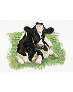 Thea Gouverneur borduurpakket Koe 451 op linnen borduren