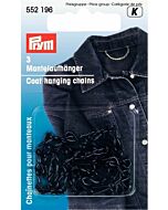 Mantelhangers - lusje ijzer zwart 3 stuks Prym