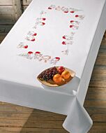 Permin borduurpakket kerstkleed 'kerstmannen' 58-0615R voorbedrukt excl. garen