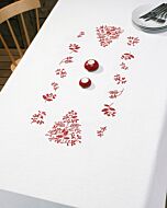 Permin borduurpakket tafelkleed 'takjes' 58-1600R voorbedrukt excl. garen