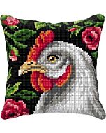 Borduurpakket kussenpakket kip orchidea 99017
