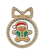 Orchidea borduurpakket peperkoekmannetje 6674 telpatroon incl. houten frame