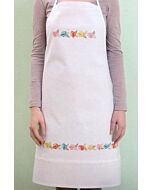 Rico Design keukenschort gekleurde bloemen borduren in platsteek 67273.52.00