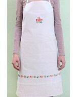 Rico Design keukenschort bloemen borduren 67275.52.00 voorbedrukt