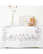 Borduurpakket voorbedrukt kleedje lavendel veld van Rico 67472.54.21