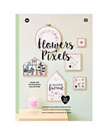 Borduurboek Rico Design Nr.183 Flowers & Pixels