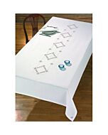 Hardanger tafelkleed wit van Permin 58-2630