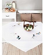 Borduurpakket voorbedrukt kleedje honden in platsteek van Rico 68258.52.21