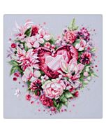 Magic needle borduurpakket bloemenhart 70-15 telpatroon