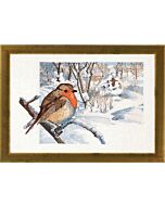 Permin borduurpakket roodborstje om te borduren 70-4128