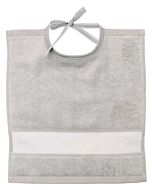 Rico Design baby slabbetje met aida rand om te borduren licht grijs 740224.70