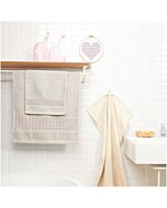 Rico Design handdoek met aida rand beton grijs  borduren 740277.18