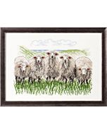 Borduurpakket schapen van Permin  90-7433
