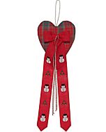 Rico Design borduurpakket Wandhanger kersthart met sneeuwpoppen 78846 telpatroon