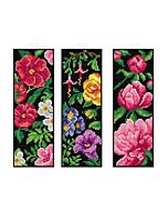 Orchidea borduurpakket bloemen boekenleggers 3st. 7895 telpatroon