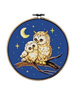 Orchidea borduurpakket nacht uilen 7976 telpatroon incl. borduurring