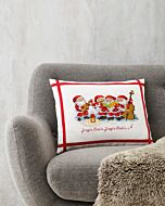 Permin borduurkussenpakket Kerstmannen orkest 83-3209 telpatroon