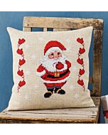 Permin borduurkussenpakket 'kerstman' 83-5217 telpatroon