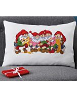 Permin borduurkussenpakket 'kerst knutselen' 83-5260 telpatroon