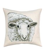 Permin Borduurpakket Kussen Het Witte Schaap 83-6104