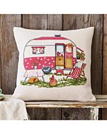 Borduurkussen Permin caravan met telpatroon 83-2325