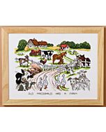 Permin borduurpakket old macdonald boerderij 90-4425 telpatroon