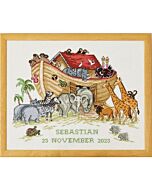 Borduurpakket Ark van Noach geboortetegel van Permin  90-2327 