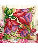 Borduurpakket kussenpakket fuchsia orchidea 9024