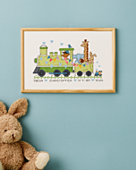 Permin borduurpakket geboortetegel in de Trein 92-3323 telpatroon