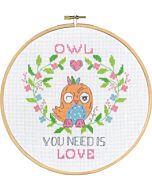Permin borduurpakket Owl you need.. 92-3366 telpatroon incl. borduurring