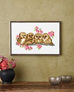 Permin borduurpakket dwerguiltjes 92-3438 telpatroon