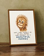 Permin borduurpakket beautiful monkey.. 92-3450 telpatroon